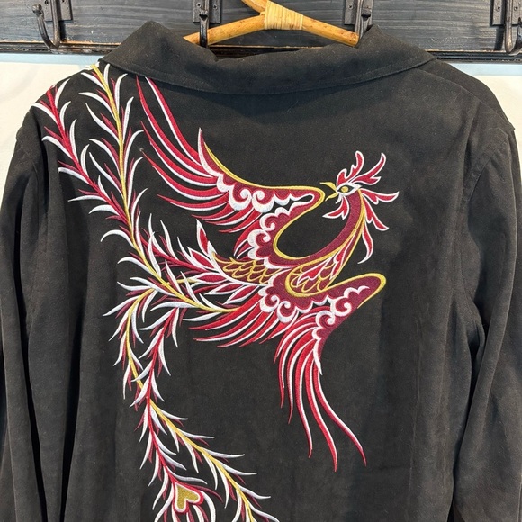 Vintage Bob Mackie Embroidered Rooster Art to Wear Jacket Size 1X - Picture 2 of 14